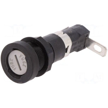 Fuse holder | 6.3x32mm | 16A | 250V | on panel | L