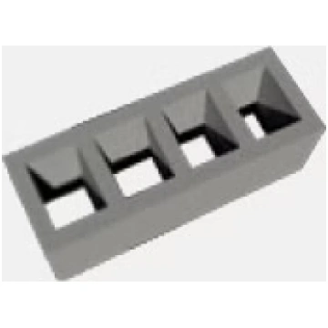 Ventilācijas moduļbloks ar 4 kanāliem, 250x680xH33