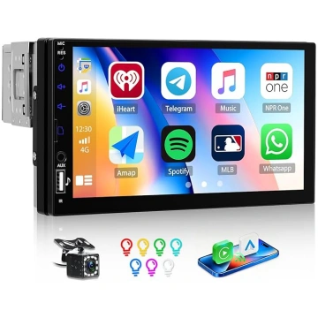 1 Din Autoradio Bildschirm mit Wireless CarPlay An
