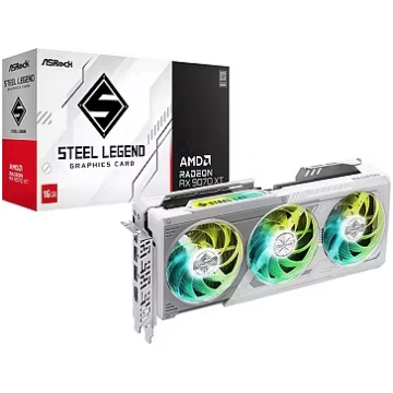 ASRock Radeon RX 9070 XT, 16GB GDDR6, Steel Legend