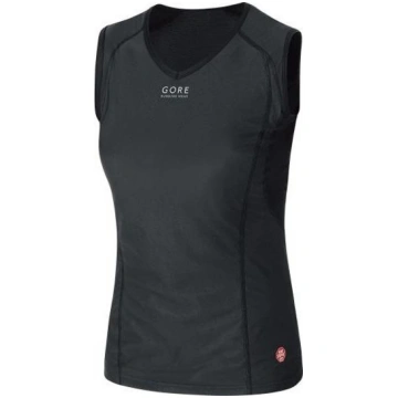 Gore Wear M Base Layer Windstopper Singlet / Melna