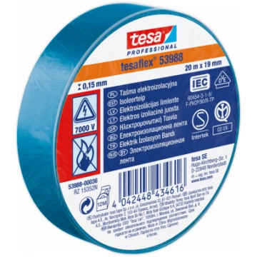IZOLĀCIJAS LĪMLENTE ZILA 20Mx19MM (53988) TESA PRO