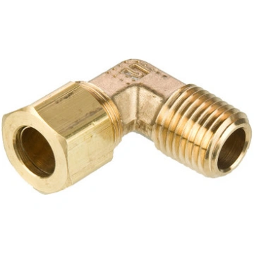 PARKER Elbow, Poly-Tite Compression x MNPT End, 0 