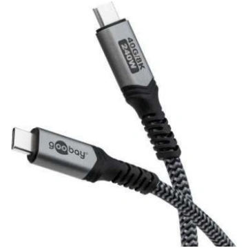 Goobay USB-C™ Cable with Textile Sheath USB4™ 240 