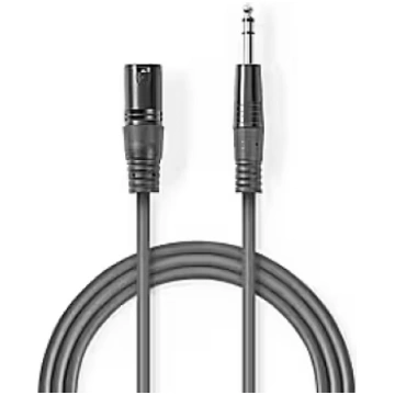 Nedis Kabelis Nedis XLR M - 6.35mm M 1.5m (COTH151