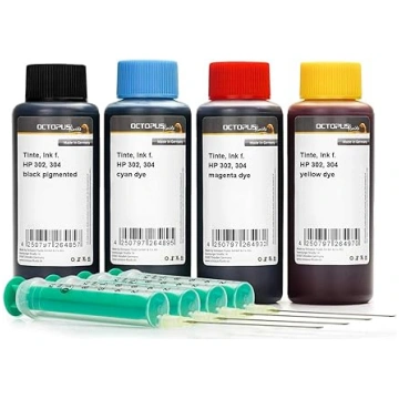 4 x 100 ml printera tintes, kas ir saderīgas ar HP