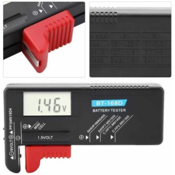 BT-168D LCD AA / AAA / C / D / 9 V / 1,5 V univers