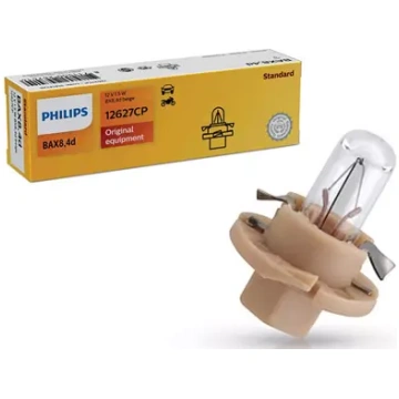 Spuldze PHILIPS BX8,4D 12V 1,5W, bēša