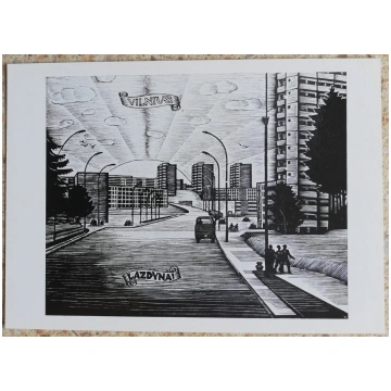 Jonas Kuzminskis 1976 Viļņas Lazdinai 15x10,5 māks