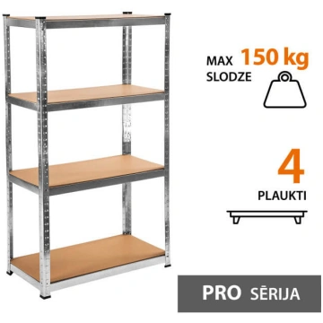 Noliktavas plaukts 150x75x40 PRO