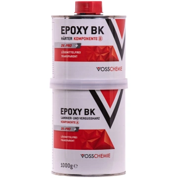 Epoksīda sveķi, caurspīdīgi, divkomponentu, 1000g,