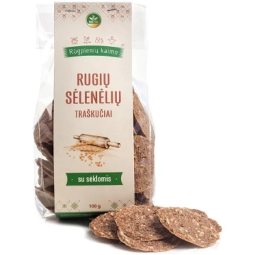 Rudzu kliju čipsi ar sēklām Mėta