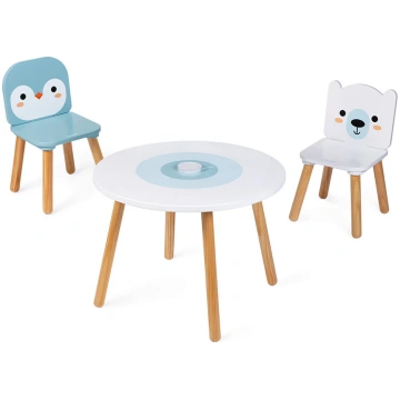 Table and 2 Chairs - Pack Ice Il Polpo Mago