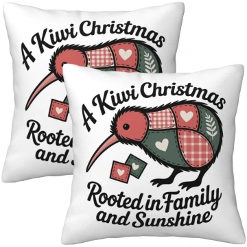 Patchwork Kiwi Silhouette A Kiwi Christmas 2 Pcs S