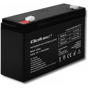 QOLTEC AGM battery 6V 12Ah 53048