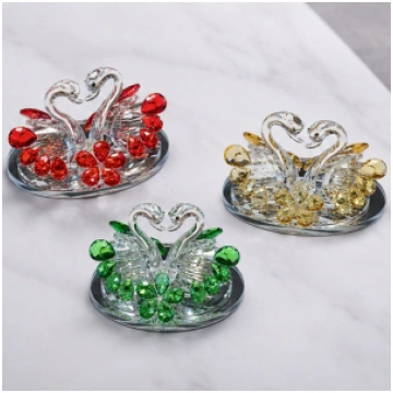 stikla kristāla gulbji 6cm 38606 4750597386068