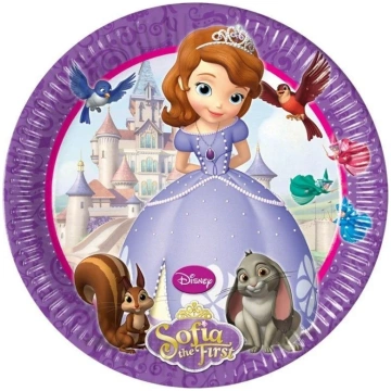 Disney Sofijas Friends papīra šķīvji 8 gab. 23 cm
