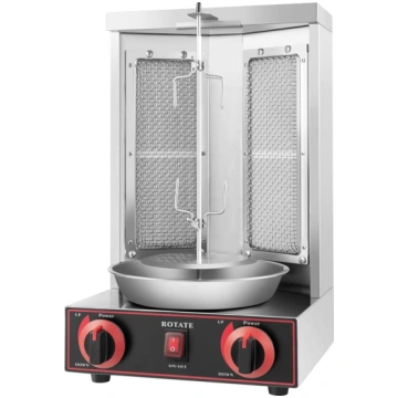 3000 W vertikālais grils, doner grils, vistas gril