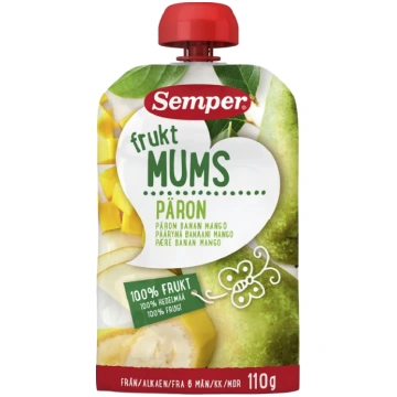 Semper FRUKTMUMS bumbieru, banānu, mango biezenis 