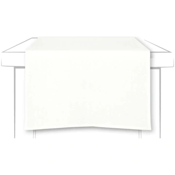 LINEN UNI GALDA CELIŅŠ 45x150CM, BALTS, LINS IHR