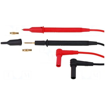 Test leads | Inom: 10A | probe tip,angular banana 