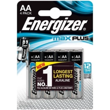 ENERGIZER BATTERY MAX PLUS AA LR6, 4 ECO ENR