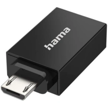 Hama USB OTG, USB - Micro USB, black - Adapter 003