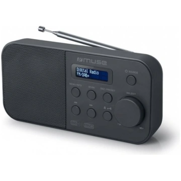 Muse Alarm function M-109DB Portable radio Black