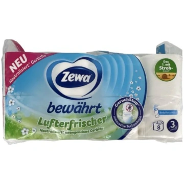 Tualetes papīrs Lufterfrischer 3 kārtas, 8 ruļļi Z