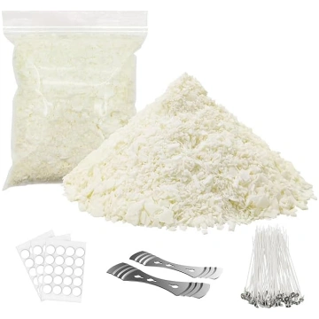 Sojas sveču vasks sveču izgatavošanai, 1 kg dabīga