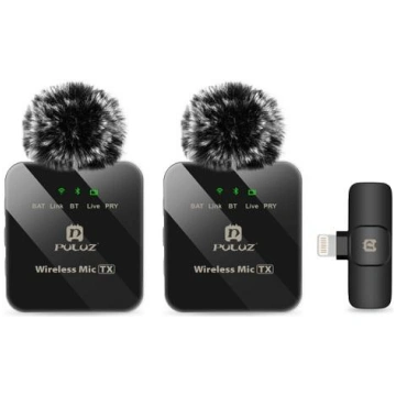 Wireless Lavalier Dual Microphone for iPhone / iPa