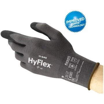 Darba cimdi Ansell HyFlex 11-840, pelēka krās., 9