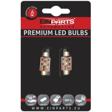 EinParts Auto LED Spuldzes C5W Festoon 36mm 6000K 