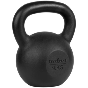 Čuguna svaru bumba 40 kg, Rebel Active, melna