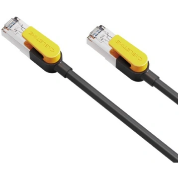 Cat7 S/STP kabelis, 1 m, melns Cabletime
