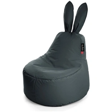 Qubo™ Baby Rabbit Graphite POP FIT sēžammaiss pufs