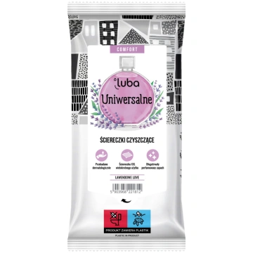 Mitrās salvetes Luba Comfort Lavender, dažādām vir