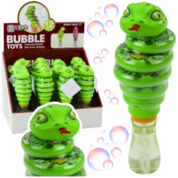Soap Bubbles Snake Rotating Toy 2in1 Green 24386-u