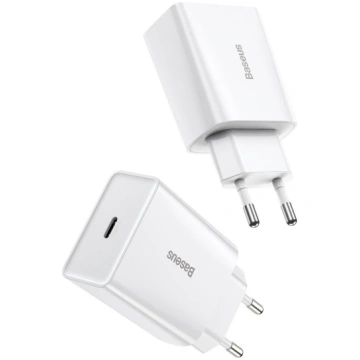 Adapteris Baseus CCFS-SN02, USB Type C, balta krās