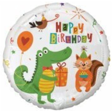 Folijas balons Mazais krokodils ar dāvanu (Daudz l