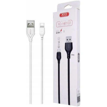 Usb-c uzlādes kabelis 2m, balts XO