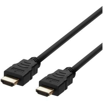 Kabelis Deltaco Baltic ARC, HDMI, 100 cm, melna kr