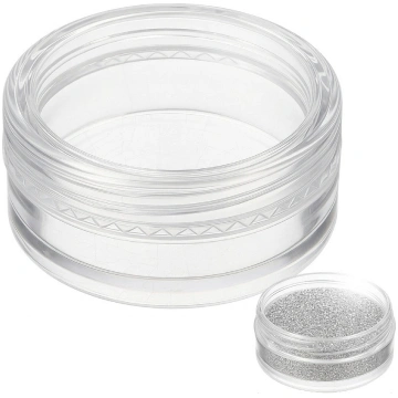 Plastic container 10ml - screw-on jar for glitter 