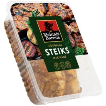 MARINĒTS CŪKGAĻAS STEIKS MELNAIS BARONS 450G