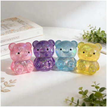Cute Iridescent Bear Squishy Toy, Slow Rebound Hig