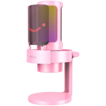 Fifine A8P condenser microphone with stand (pink) 