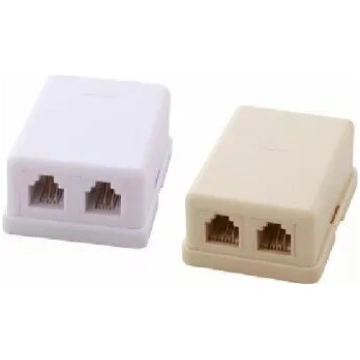 Telefona rozete virsmas SS-2xRJ11 — 2xRJ11 porti t