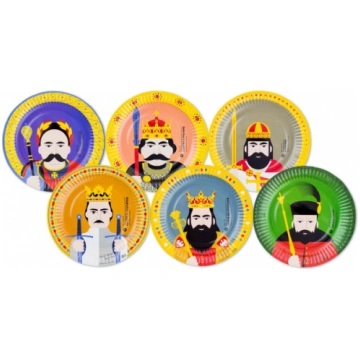 Paper plates "Royal Party", 18 cm, 6 pcs PartyPost