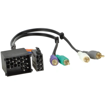 BMW, Mini, Land Rover, Rover adapter ISO-RCA(17 pi