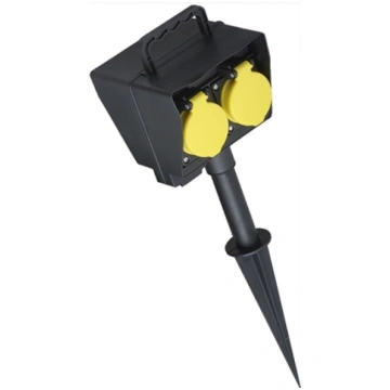 Bachmann garden socket outlet with ground spike 39